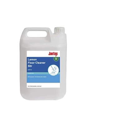 Image of Jantex CW714 Lemon Gel Floor Cleaner Concentrate Slip Resistant Shine, High Performance Concentrated Solution Detergent 5 Litres
