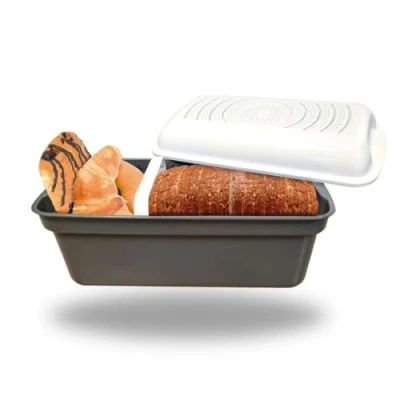 Image of STARLYF Bread Magic Bin Keep Fresh Breathable Membrane System Effective Storage Smart Container (32 x 17.5 15 cm)