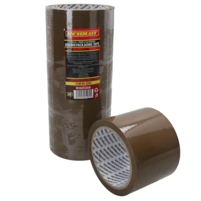Image of AB Tools Brown Parcel Packaging Tape 75mm x 68 Metres per Roll Sealing Heavy Duty 4 Rolls