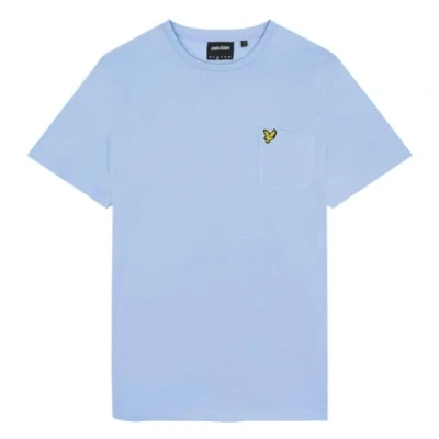 Image of Lyle &amp; Scott Pocket Basic Tshirt, Men&#039;s, Size: XL, Light blue