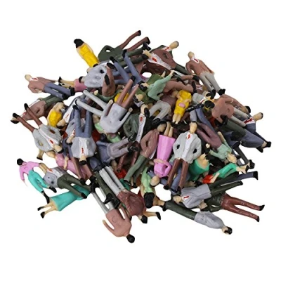Image of BQLZR 1:50 Scale O Gauge Hand Painted Layout Model Train People Figure