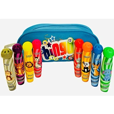 Image of Thomas &amp; Anca Club Supplies Ltd Bingo Dabbers Dabber Case Set for Lover Player Gift Blue 8xDinky15ml
