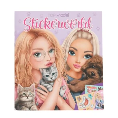 Image of Depesche 13571 TOPModel Kitty and Doggy Book 20 Detailed Background on Pets, Including 3 Double Page Stickers, Paper, Multicolour, One Size