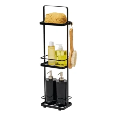 Image of Yamazaki Bath Rack, Alloy Steel, Black, One Size