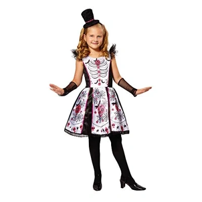 Image of Bristol Novelty CF043 Skeleton Beauty, Small, 110 122 cm, Approx Age 3 5 Years, Beauty (S)
