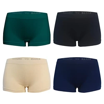 Image of Libella Shorts Womens Seamless Knickers Ladies Boxer Underwear Briefs MultipackUN2 2XL_3XL 4