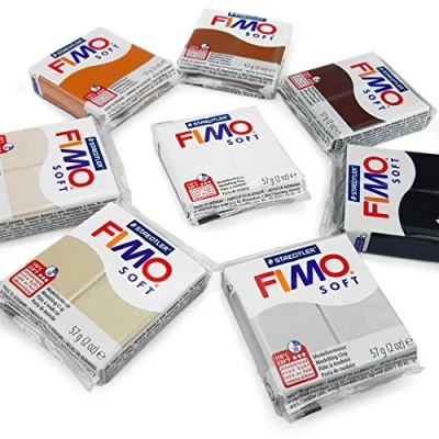 Image of FIMO Soft Polymer Oven Modelling Clay 57g Set of 8 Earth Tones