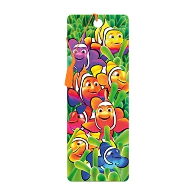 Image of 3D LiveLife Bookmark Cute Clowns from Deluxebase. A Clownfish with lenticular Artwork Licensed Renowned Artist Michael Searle