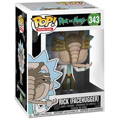 Image of FUNKO And Morty Rick Facehuggher Figurine, Multi Colour, 28455 Amazon Exclusive