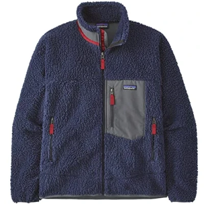 Image of PATAGONIA 23056 NEWA M&#039;s Classic Retro X Jkt Jacket Men&#039;s New Navy w/Wax Red Size M