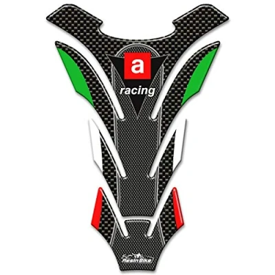 Image of Resin Bike Stickers Motorcycle Compatible With Aprilia. Protection Tank Pad Bumps And Scratches. Sticker 3D Version Universal Effect Carbon &amp; Colors Italy