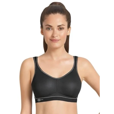 Image of Anita Womens Active Air Control Moulded Sports Bra Black Polyamide Size 34F