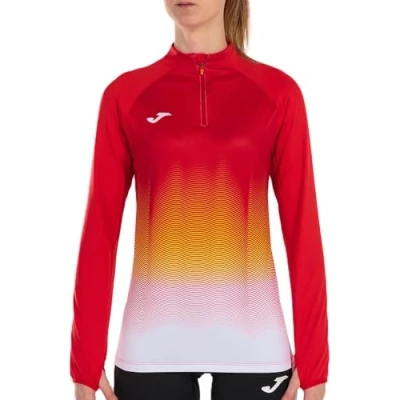 Image of Joma Elite VII Running sweatshirt, Woman, womens, 901031.602, Red White, M