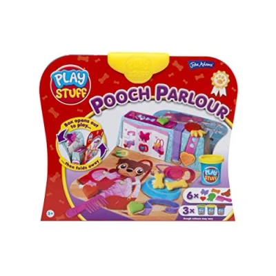 Image of John Adams 577 10755 EA Playstuff Dough &#039;Pooch Parlour&#039; (3 pots), Multi
