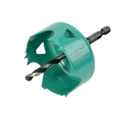 Image of wolfcraft Carbon Steel Hole Saw, Ø 65 mm I 5967000 for Electrical and Plumbing installations in Wood Drywall Materials