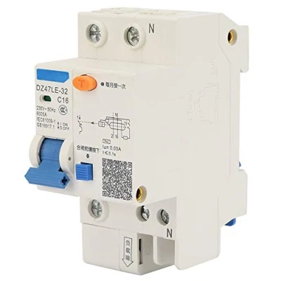 Image of Oumefar DZ47LE 32 1P+N 16A Earth Leakage Safety Circuit Breaker 30mA 230V Eco friendly Protection for Engineering Construction(16A)