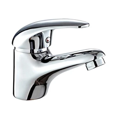 Image of DP Bath Naranjo Single lever basin mixer tap, 35mm, silver