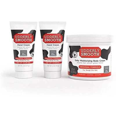 Image of UDDERLY SMOOTH NonGreasy Hand and Body Moisturizer Cream Bundle 1 Kit, 3 Count