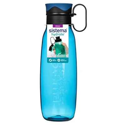 Image of Sistema Traverse Sports Water Bottle 650 ml Leakproof Kids Impact Resistant Plastic BPA Free Assorted Colours (Not Selectable) 1 Count