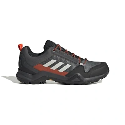 Image of adidas Men&#039;s Terrex AX3 Gore TEX Hiking Shoes Sneaker, Solid Grey/Grey One/Solar Red, 7 UK