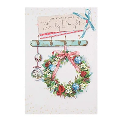 Image of Hallmark Medium Daughter &quot;Happy Times&quot; Christmas Card