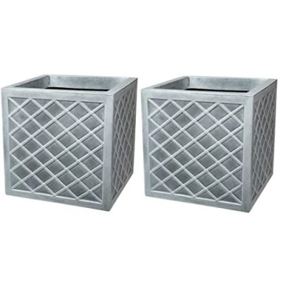 Image of 2 x Square Lazio Slate Grey 32