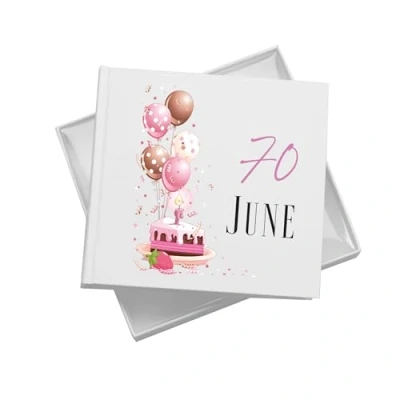 Image of Personalised 70th Birthday Gifts for Her Photo Album