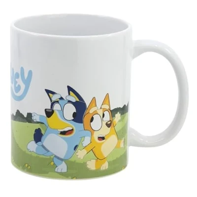 Image of Bluey Iconic TV Cartoon Characters Coffee Cups Ceramic Mug 11oz in Gift Box Christmas, Birthday, Perfect (Bluey)