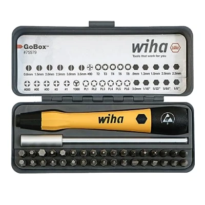 Image of Wiha 75979 36 Piece GoBox Electronics ESD Precision Micro Bit Set