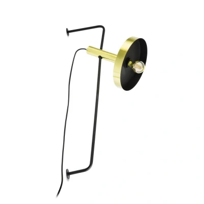 Image of Whizz Golden, Black Table Lamp