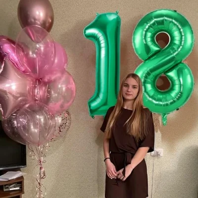 Image of Number Balloons 18,Green 18 Balloon 40 Inch Giant Helium Foil for Boys Girls 18th Birthday Party Decor Anniversary Graduation Decorations Supplies