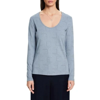 Image of ESPRIT Women&#039;s 113CC1K302 T Shirt, 448/LIGHT Blue Lavender 4, XXS