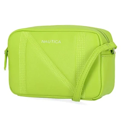 Image of Nautica Women&#039;s Candid Camera Adjustable Crossbody, Lime, One Size