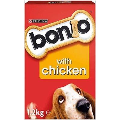 Image of Bonio Chews Deli Dog Treats Chicken Dry Food Bulk Buy 4 x 1.2kg