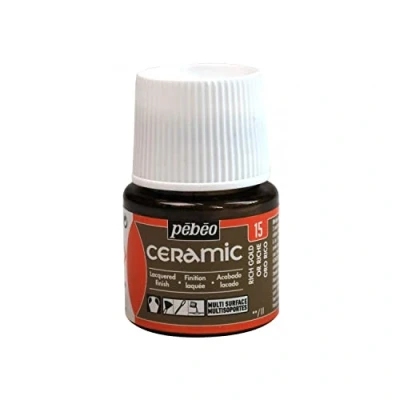 Image of PEBEO 025 015 45 ml Paint, Liquid, Rich Gold, 4.5 x 7 cm