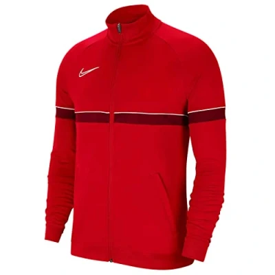 Image of Nike CW6113 657 Academy 21 Knit Track Jacket Men&#039;s RED/WHITE XXL