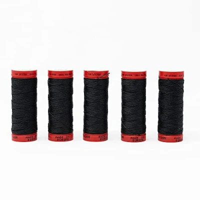Image of KORBOND Top Stitch, polyester, Nearly Black, 150m