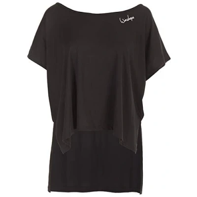 Image of Winshape MCT010 Women&#039;s Ultra Light Modal Shirt Dance Style Fitness Leisure Sport Yoga Workout T, Womens, T Shirt, SCHWARZ XXL, Black, XXL