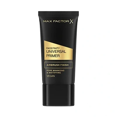 Image of Max Factor Facefinity Universal Primer, Pore Mattifying &amp; Minimising, Long Lasting, Airbrush finish, Ultra Lightweight, Silky Formula, Protects Skin, Antioxidants Vitamin E, Vegan, Universal, 30ml