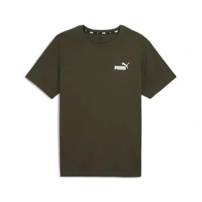 Image of PUMA ESS Small Logo Tee (s) Dark Olive