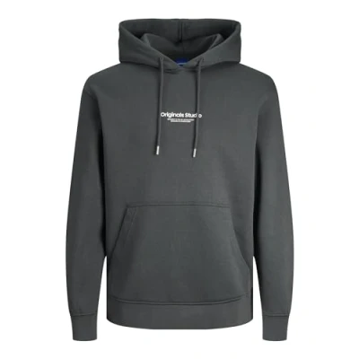 Image of Jack &amp; Jones Jorvesterbro HOOD Unisex Hoodie, Size: Medium, Asphalt