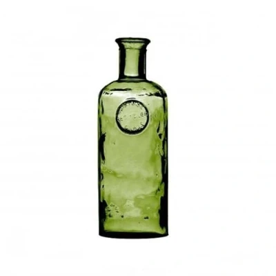 Image of Natural Living Adele Vase Bottle 1.7L Emerald Recycled Glass D13 x H27