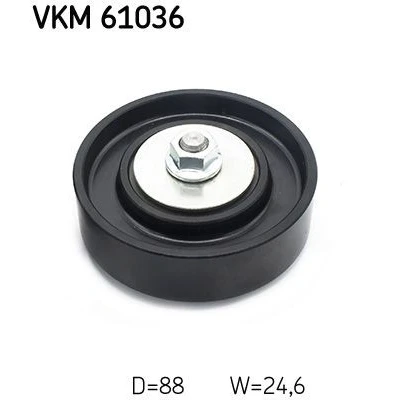 Image of 8844052010 Idler Pulley SKF VKM 61036 TOYOTA: Yaris I Hatchback, II Hatchback