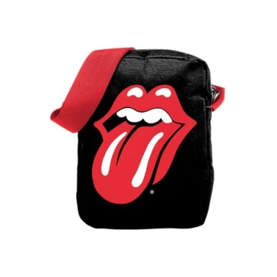 Image of Rocksax Crossbody Bag The Rolling Stones Classic Tongue Messenger 21cm x 16cm 5.5cm Officially Licensed Merchandise