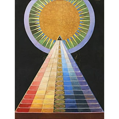 Image of Wee Blue Coo Hilma Af Klint Altarpiece No 1 Group X Large Wall Art Poster Print Thick Paper 18X24 Inch