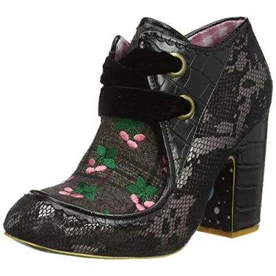 Image of Irregular Choice Sweet Mustard Fashion Shoe, Black C, EUR 40 (UK 6.5)