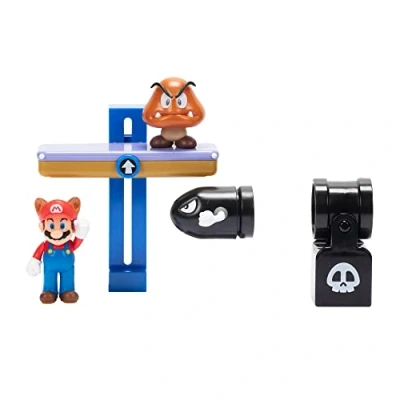 Image of Jakks Pacific 142368 Super Mario Switchback Hill Diorama, Black