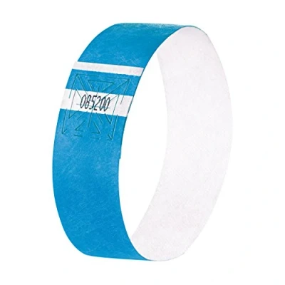 Image of SIGEL EB211 Event Wristband, soft, 25.5 x 2.5 cm, neon Blue, 120 Pieces
