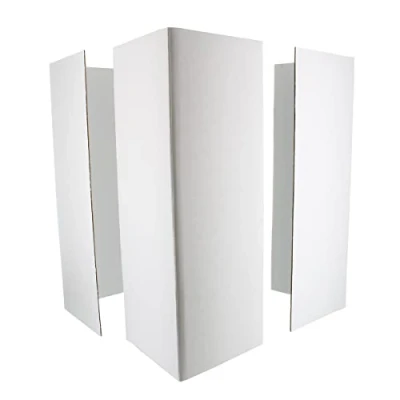 Image of Culpitt 14&quot; Cake Box Extension Corner Cards for 13&quot; Boxes, Pack of 4, Strong White Corrugated Card, Easily Protect Tall Celebration Cakes, Stacked and Wedding Cakes x 10&quot;