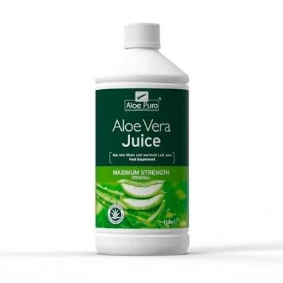 Image of Aloe Pura Vera Juice Max Strength 1ltr (Pack of 2)